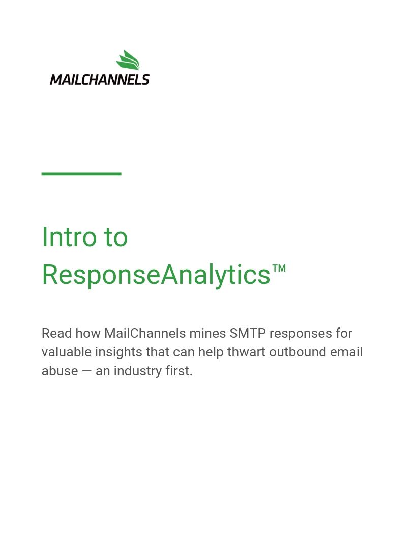Response analytics cover