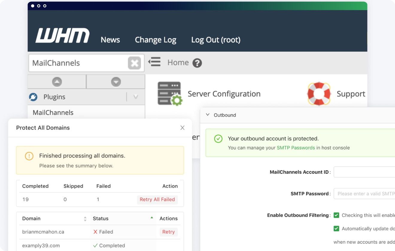 Protect Domains From One Interface